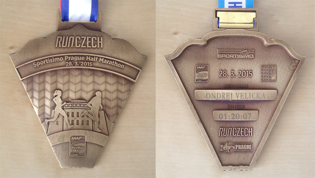 Medaile z půlmaratonu