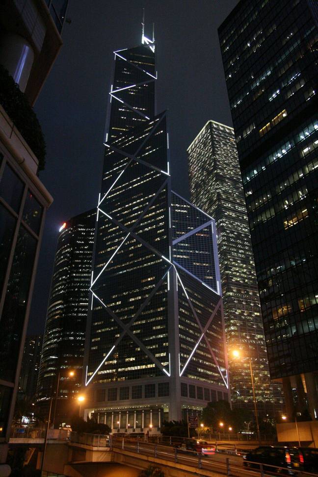 Hongkong v noci.