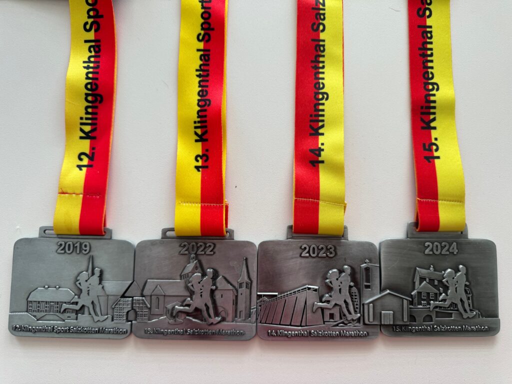 Moje kompletní sada medailí ze Salzkottenu.