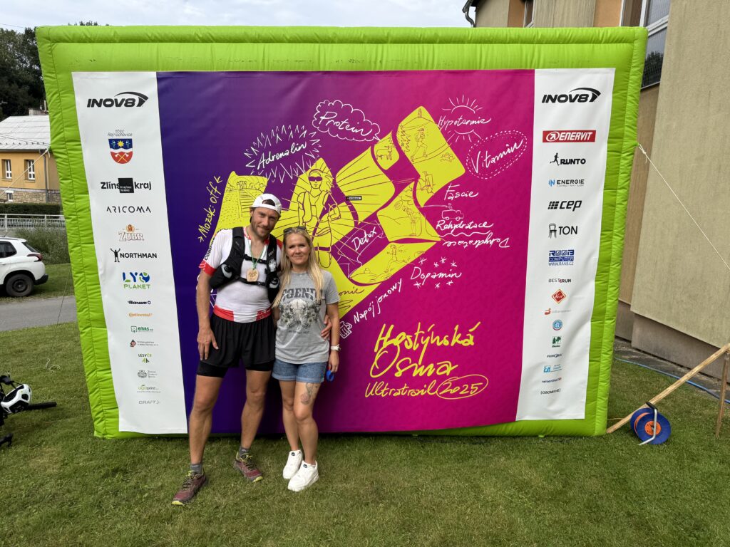 S Barčou v cíli závodu.