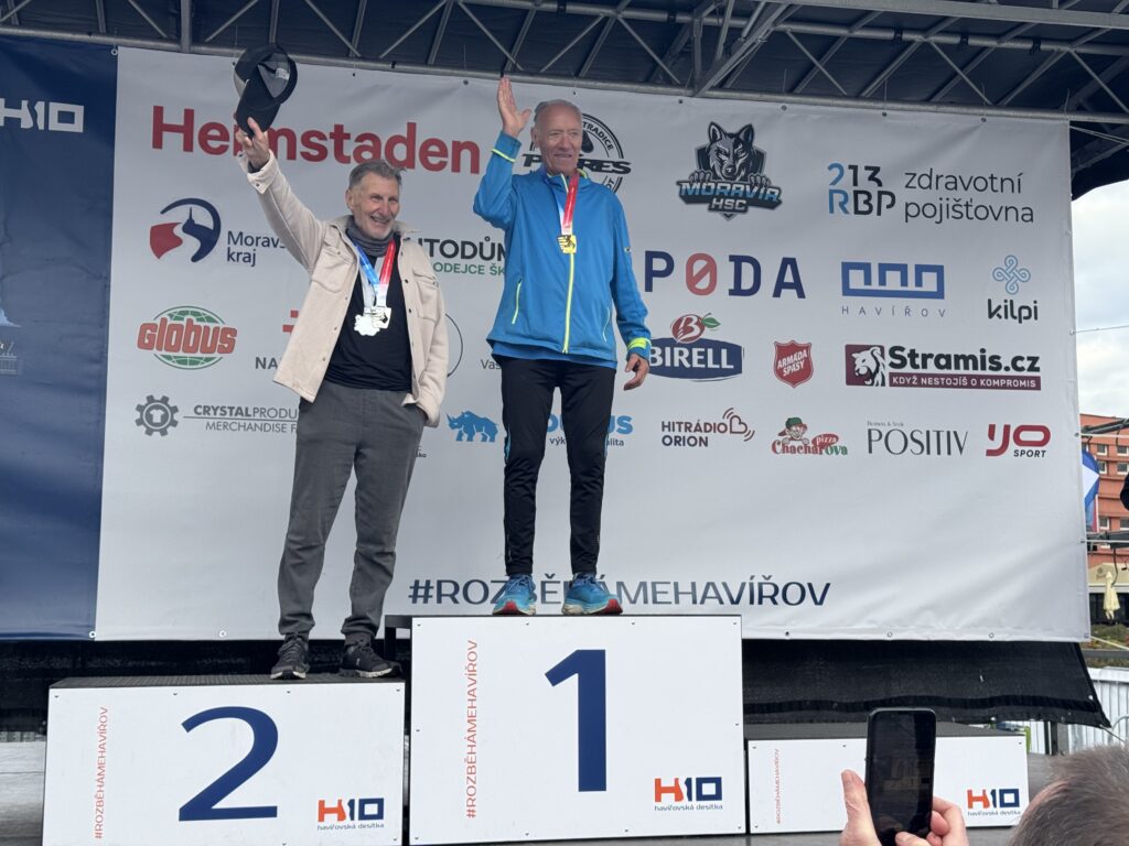 Vyhlášení veteránské kategorie 80-84 let.